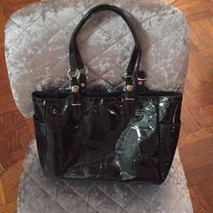 Coach patent leather purse